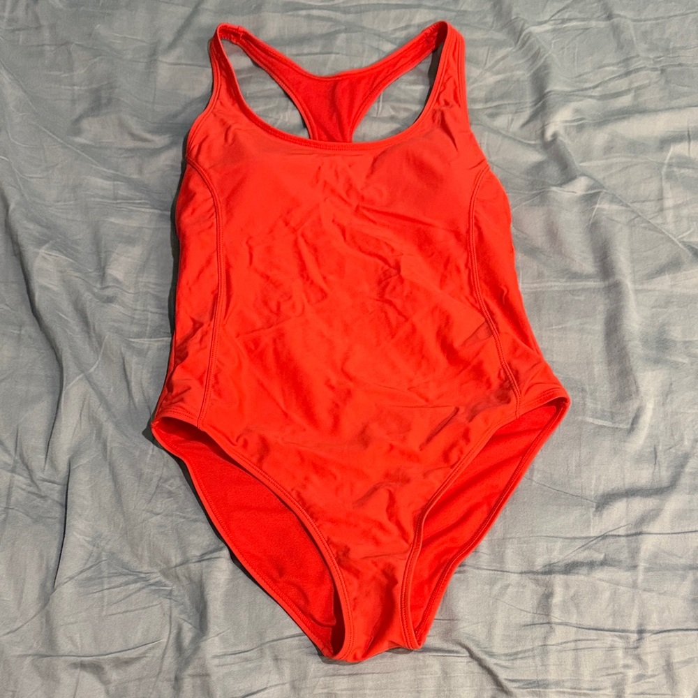 Bold Red Women's One-Piece Swimsuit